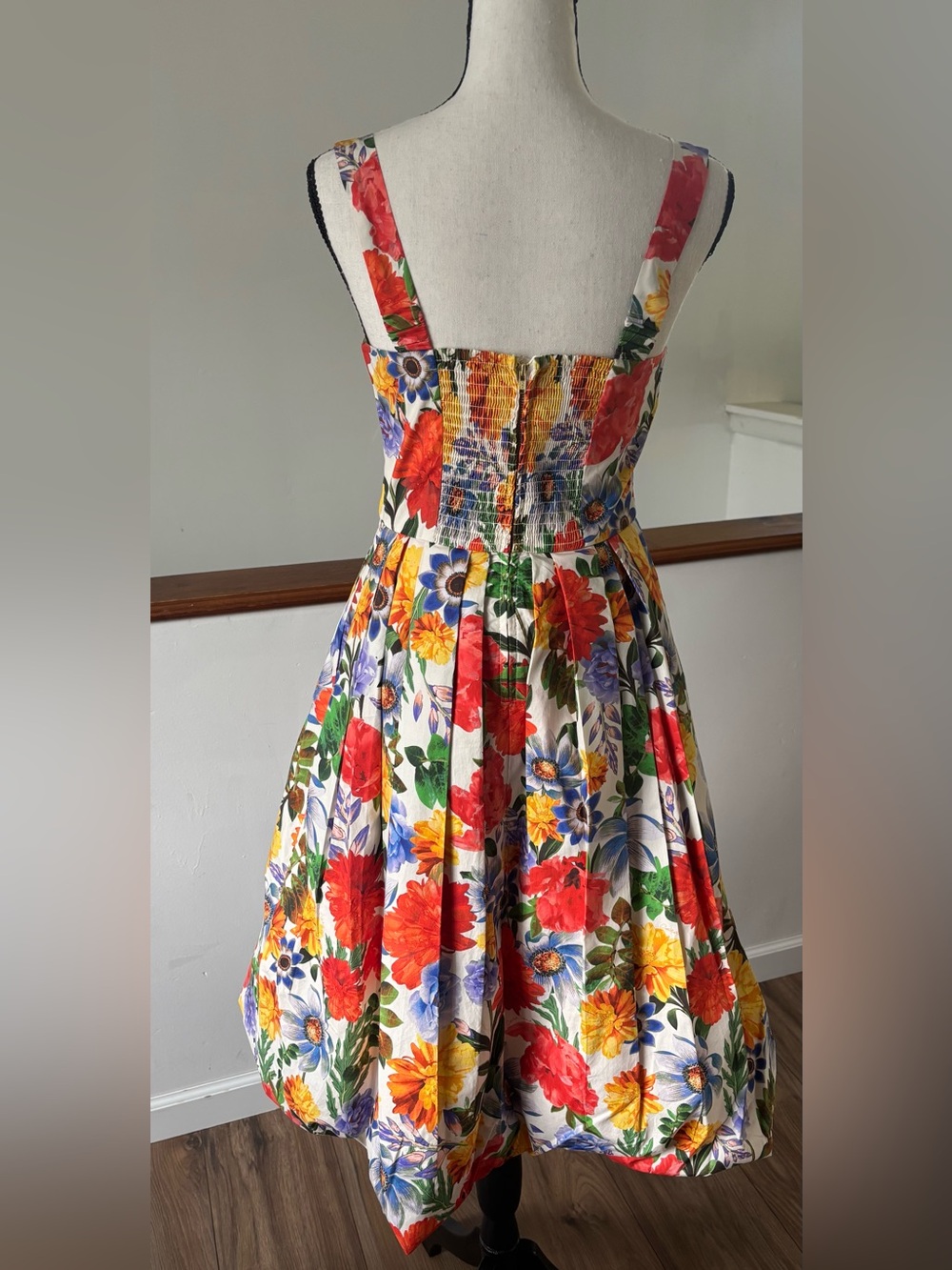 Cara Cara Laurel Floral Knotted Midi Dress  Size 2 - Picture 4 of 11